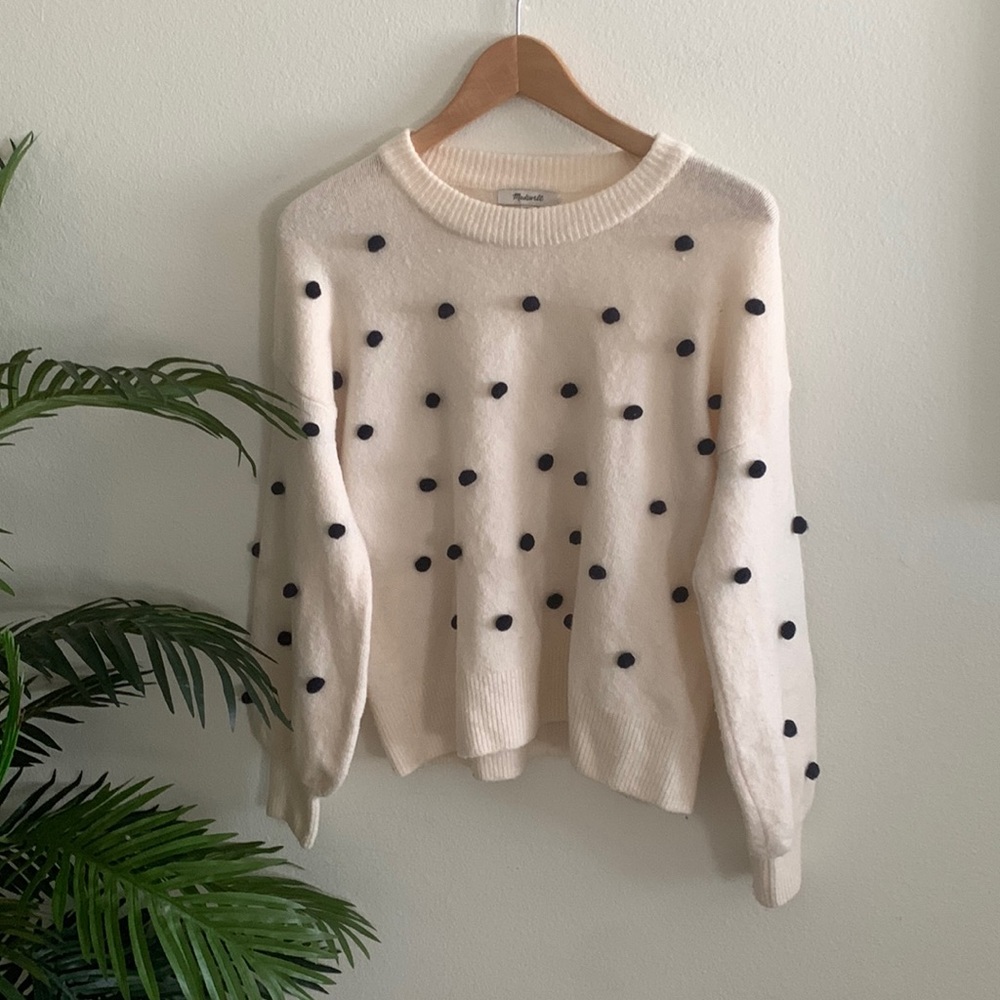 Madewell Polka Dot Sweater